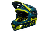 Kask full face BELL SUPER DH MIPS SPHERICAL matte gloss blue hi-viz roz. S (52–56 cm) (NEW).
