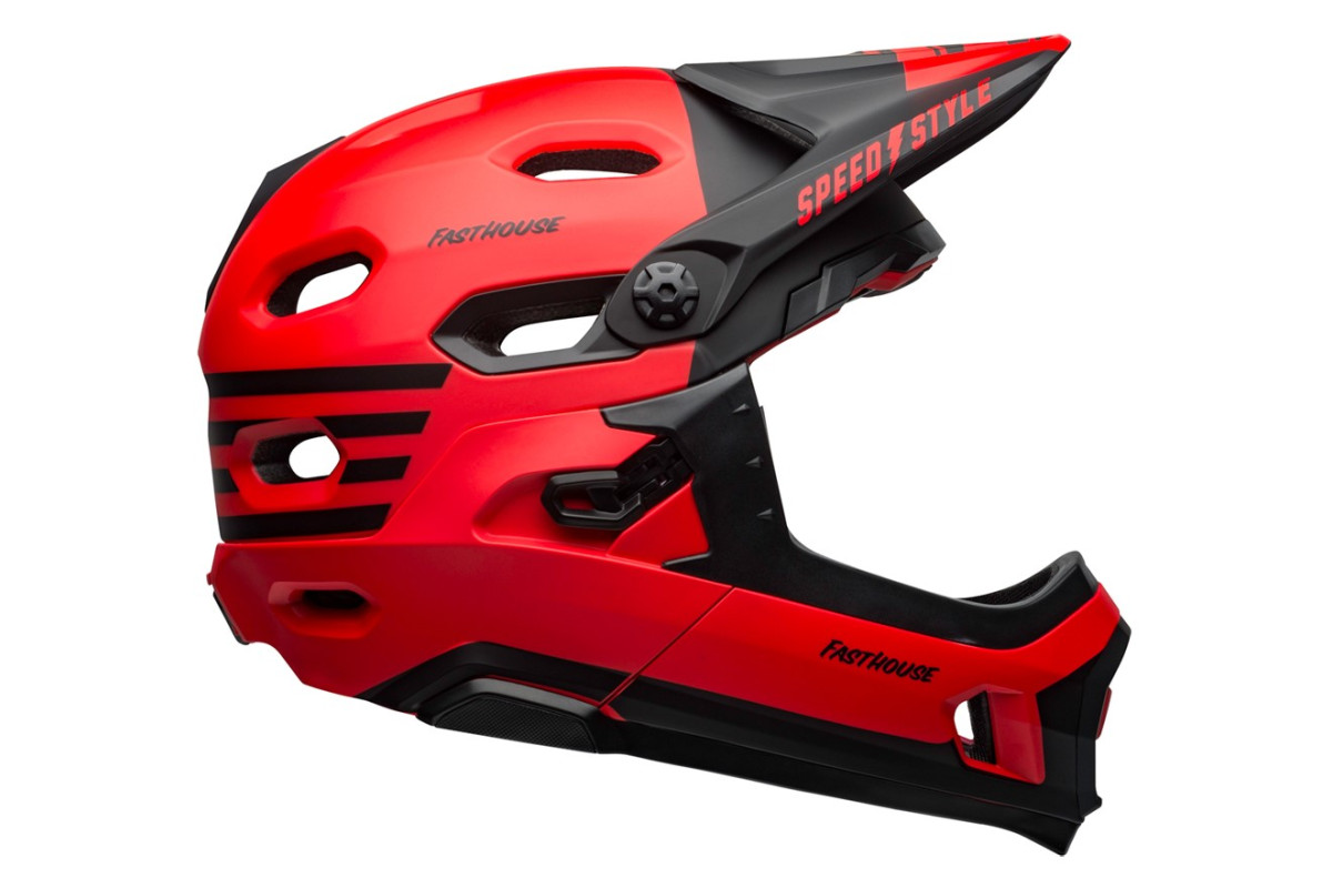 Kask full face BELL SUPER DH MIPS SPHERICAL fasthouse matte gloss red black roz. S (52–56 cm) (NEW). Kask full face BELL SUPER DH MIPS SPHERICAL fasthouse matte gloss red black roz. S (52–56 cm) (NEW).