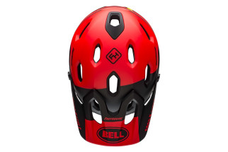 Kask full face BELL SUPER DH MIPS SPHERICAL fasthouse matte gloss red black roz. S (52–56 cm) (NEW).