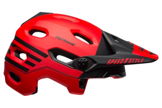 Kask full face BELL SUPER DH MIPS SPHERICAL fasthouse matte gloss red black roz. S (52–56 cm) (NEW).