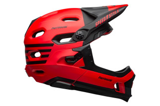 Kask full face BELL SUPER DH MIPS SPHERICAL fasthouse matte gloss red black roz. L (58–62 cm) (NEW).