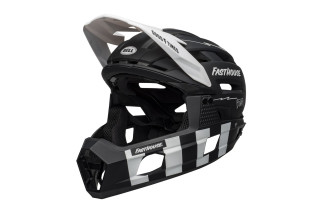 Kask full face BELL SUPER AIR R MIPS SPHERICAL matte black white fasthouse roz. M (55-59 cm) (NEW).