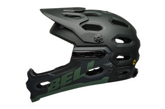 Kask full face BELL SUPER 3R MIPS matte green roz. S (52–56 cm) (NEW).