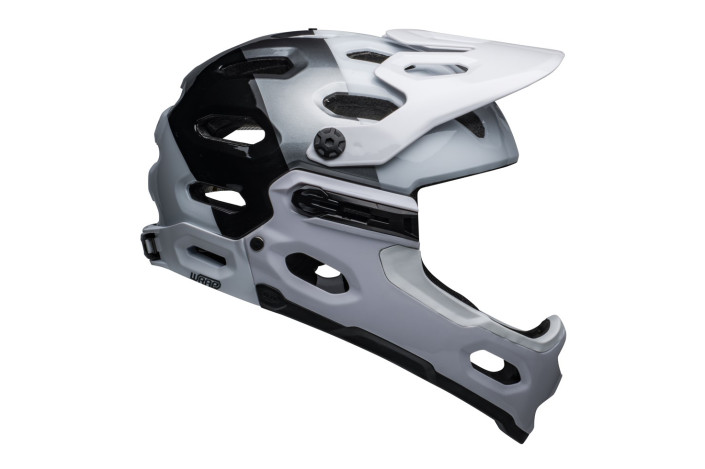 Kask full face BELL SUPER 3R MIPS matte white black roz. L (58-62 cm) (NEW).