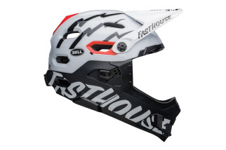 Kask full face BELL SUPER DH MIPS SPHERICAL fasthouse matte gloss black white roz. S (52–56 cm) (NEW).