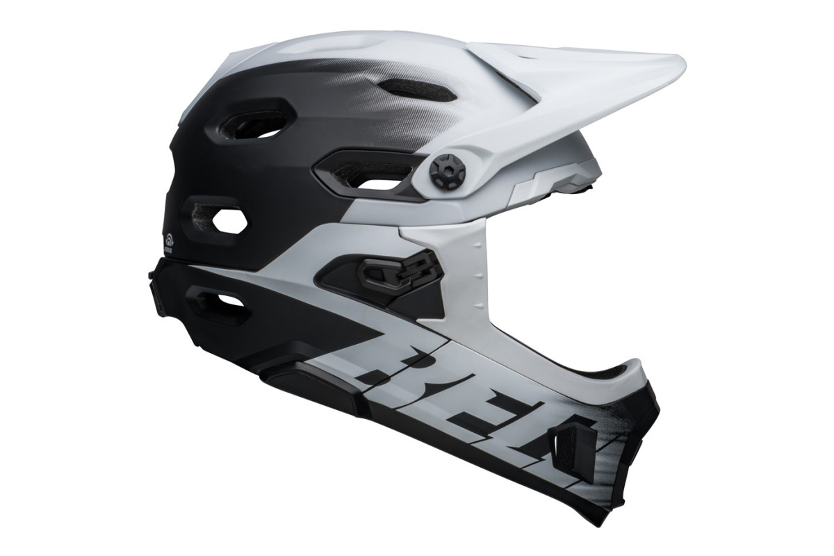 Kask full face BELL SUPER DH MIPS SPHERICAL matte black white roz. L (59-63 cm) (NEW) Kask full face BELL SUPER DH MIPS SPHERICAL matte black white roz. L (59-63 cm) (NEW)