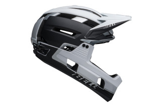 Kask full face BELL SUPER AIR R MIPS SPHERICAL matte black white roz. L (59-63 cm) (NEW).