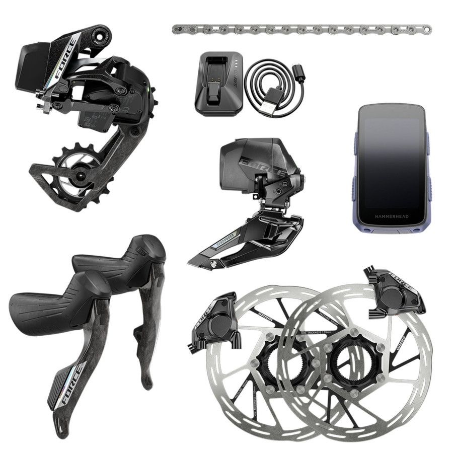 00.7918.382.000 - SRAM AM FORCE AXS 2X GROUPSET HAMMERHEAD E1