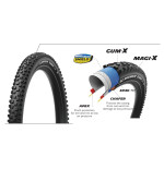 MICHELIN OPONA E-WILD REAR 27.5x2.80 PERFORMANCE LINE KEVLAR GUM-X/MAGI-X TS TLR (818038)
