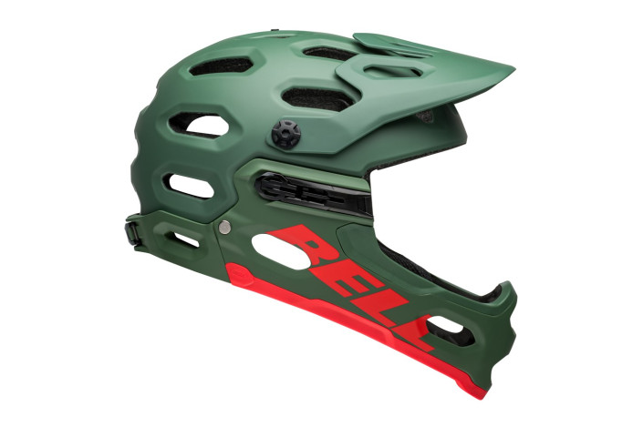 Kask full face BELL SUPER 3R MIPS matte dark green infrared roz. S (52–56 cm) (NEW).