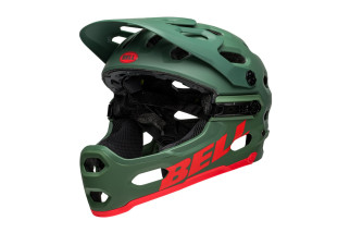 Kask full face BELL SUPER 3R MIPS matte dark green infrared roz. M (55-59 cm) (NEW).