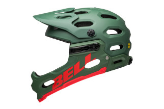 Kask full face BELL SUPER 3R MIPS matte dark green infrared roz. L (58-62 cm) (NEW).