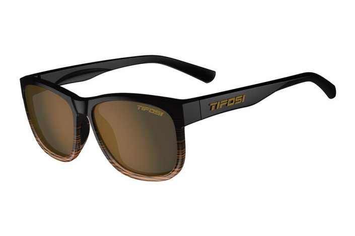 Okulary TIFOSI SWANK XL POLARIZED brown fade (1 szkło Brown POLARYZACJA 14% transmisji światła) (NEW)