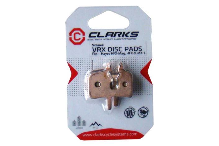 Klocki hamulcowe CLARKS dla HAYES (Hayes HFX1-HRX9), Spiekane