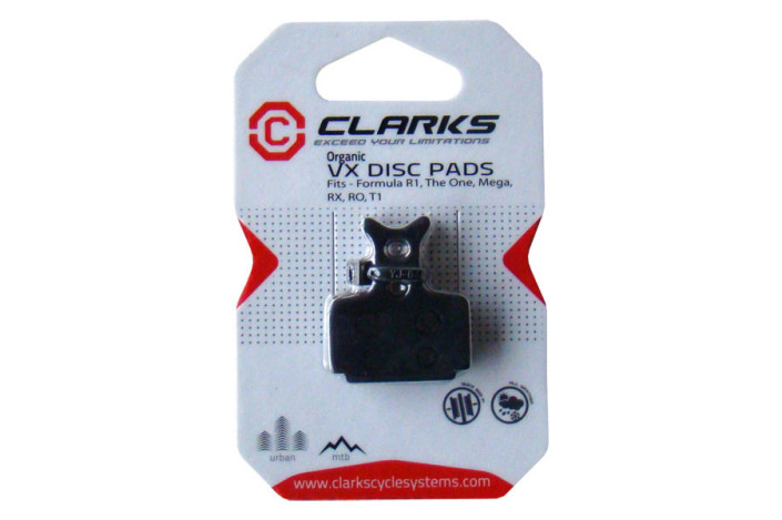 Klocki hamulcowe CLARKS dla FORMULA (Formula R1,The One, Mega, RX, RO, T1), Organiczne