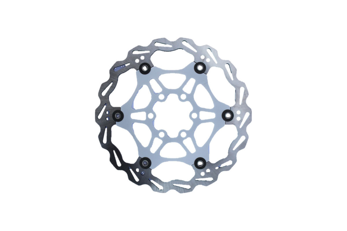 Tarcza hamulcowa CLARKS CFR-06 160mm, Pływająca, Aluminiowy pająk, Mocowanie IS, Srebrno-biała (DWZ) Tarcza hamulcowa CLARKS CFR-06 160mm, Pływająca, Aluminiowy pająk, Mocowanie IS, Srebrno-biała (DWZ)