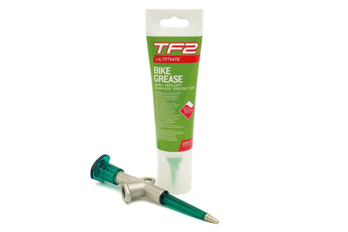 Smar WELDTITE TF2 All Purpose Bike Grease with Teflon™ 125ml & Grease Gun, Zestaw z pistoletem (NEW)