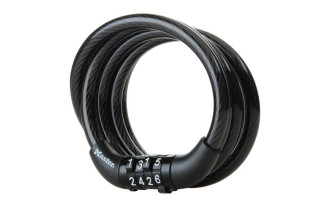 Zapięcie rowerowe MASTERLOCK QUANTUM 8143 8mm 120cm SZYFR czarne (NEW)