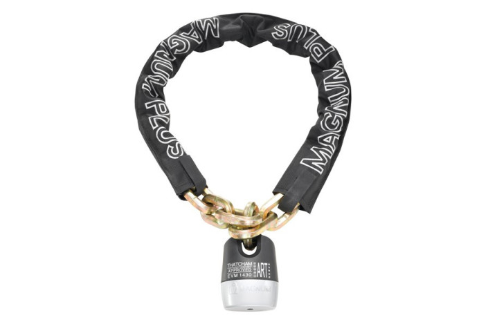 Zapięcie rowerowe MAGNUM 3004 ŁAŃCUCH - 12mm 110cm - 5 x Klucze z kodem + KŁÓDKA (DWZ)