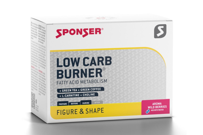 Napój SPONSER LOW CARB BURNER owoce leśne (pudełko 20 saszetek x 6g) (NEW).