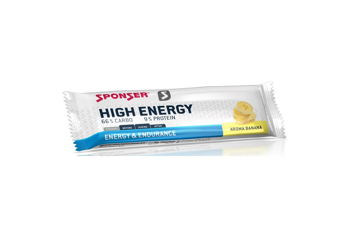 Baton energetyczny SPONSER HIGH ENERGY BAR bananowy (pudełko 30szt x 45g) (NEW). Baton energetyczny SPONSER HIGH ENERGY BAR bananowy (pudełko 30szt x 45g) (NEW).