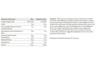 Baton proteinowy SPONSER CRUNCHY PROTEIN BAR malinowy (pudełko 12szt x 50g) (NEW).