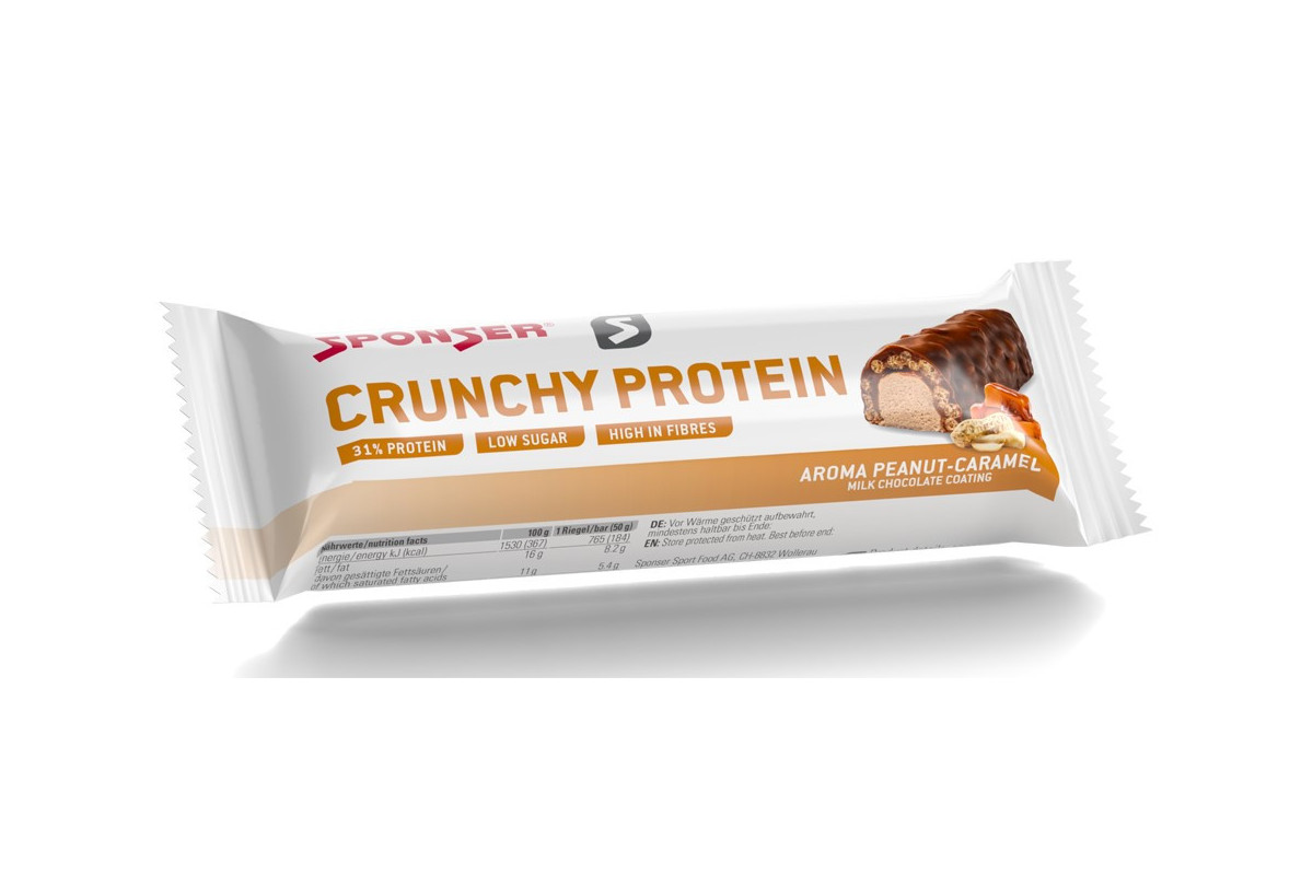 Baton proteinowy SPONSER CRUNCHY PROTEIN BAR orzeszki ziemne/karmel (pudełko 12szt x 50g) (NEW). Baton proteinowy SPONSER CRUNCHY PROTEIN BAR orzeszki ziemne/karmel (pudełko 12szt x 50g) (NEW).