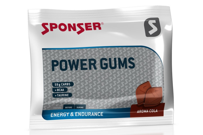Gumy energetyczne SPONSER POWER GUMS COLA (BCCA+TAURYNA) paczka 75g (NEW).