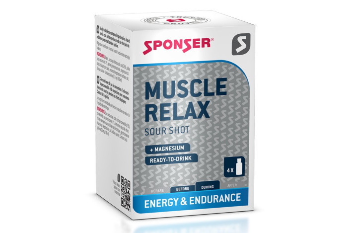Suplement na skurcze mięśni SPONSER MUSCLE RELAX w butelkach (pudełko 4 szt x 30ml) (NEW).