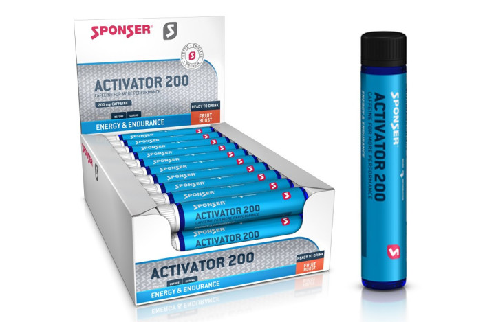 Kofeina z tauryną SPONSER ACTIVATOR 200 Cola-Lemone w ampułkach (pudełko 30 szt x 25ml) (NEW)