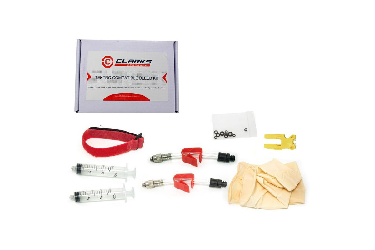 Zestaw do odpowietrzania hamulców hydraulicznych CLARKS - Dla TEKTRO Zestaw do odpowietrzania hamulców hydraulicznych CLARKS - Dla TEKTRO